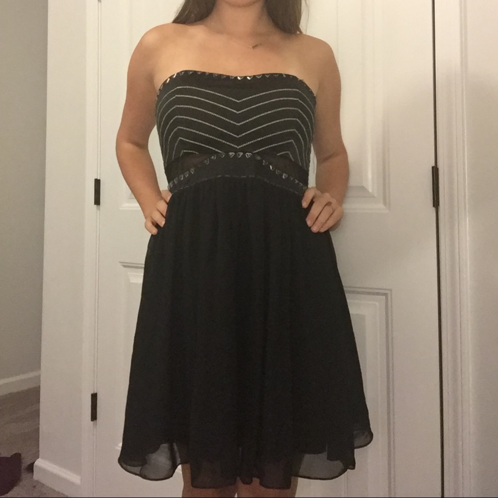 Black sequined dress
